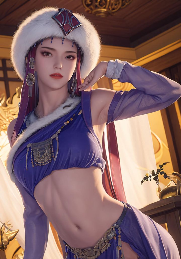 [AI绘画]国漫女主-阿七.蔷薇.高瑶.小舞.云曦.应天王后.美杜莎第07话