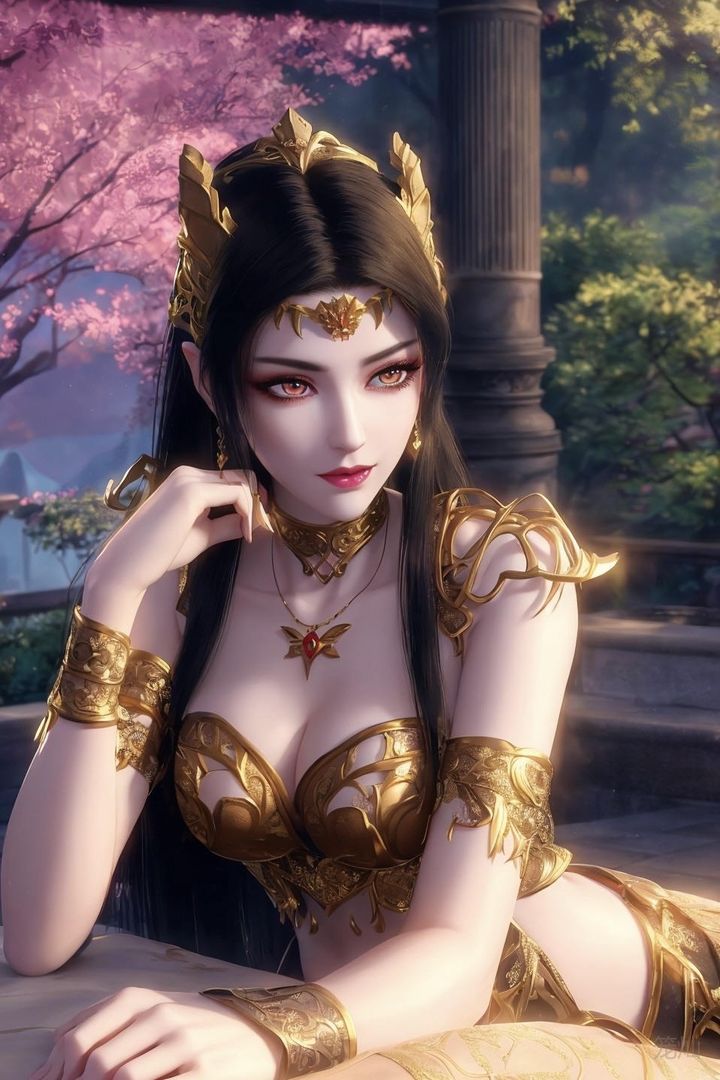 [AI绘画]国漫女主-阿七.蔷薇.高瑶.小舞.云曦.应天王后.美杜莎第08话