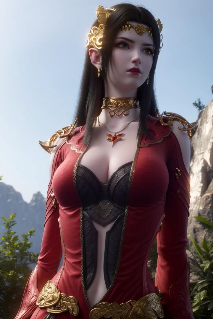 [AI绘画]国漫女主-阿七.蔷薇.高瑶.小舞.云曦.应天王后.美杜莎第13话-最终话