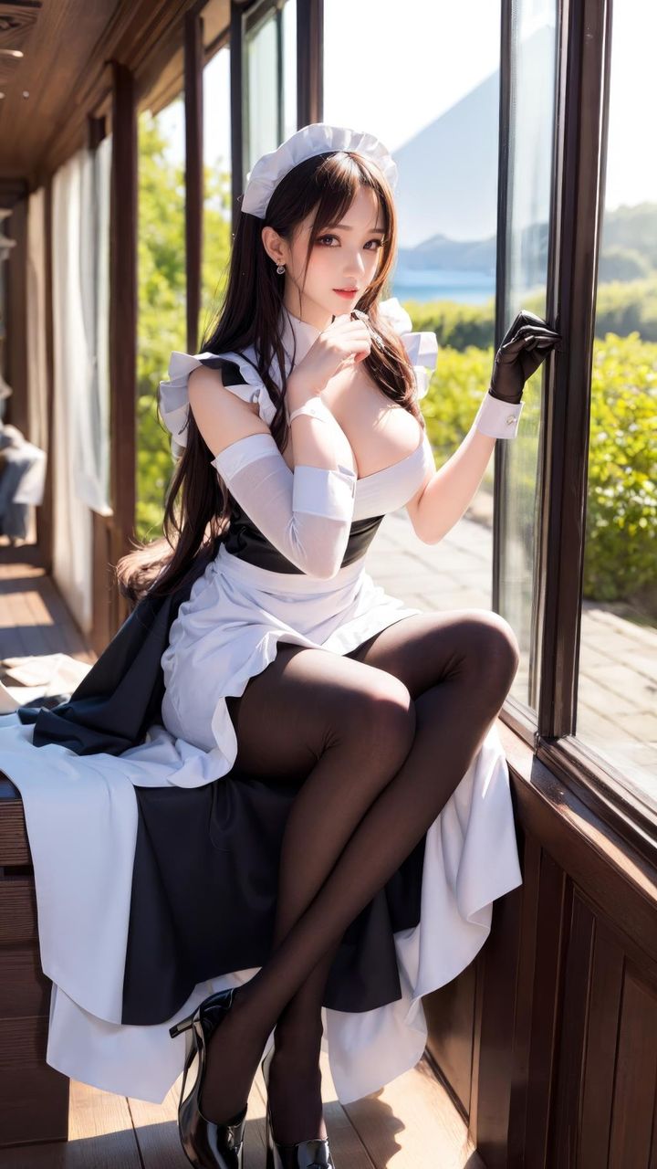 [AI繪畫]TheDelicate_黑絲.女仆第03話