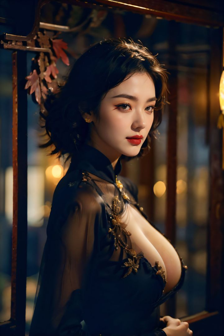 [AI繪畫]極品身材_巨乳.黑絲第11話-最終話