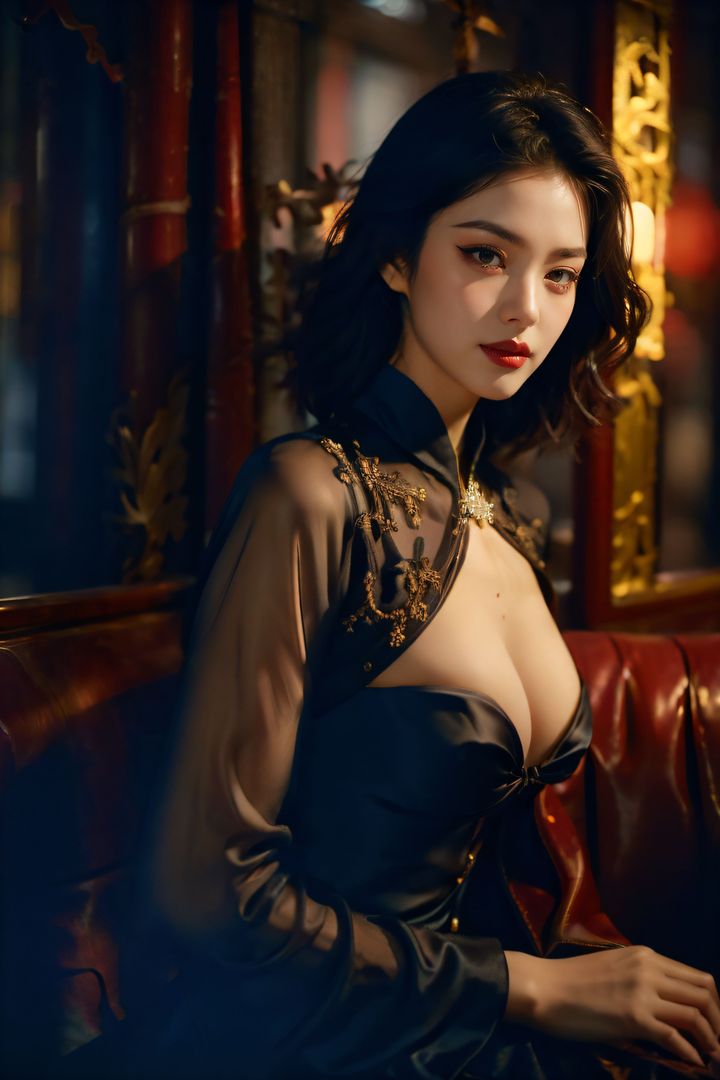 [AI繪畫]極品身材_巨乳.黑絲第11話-最終話