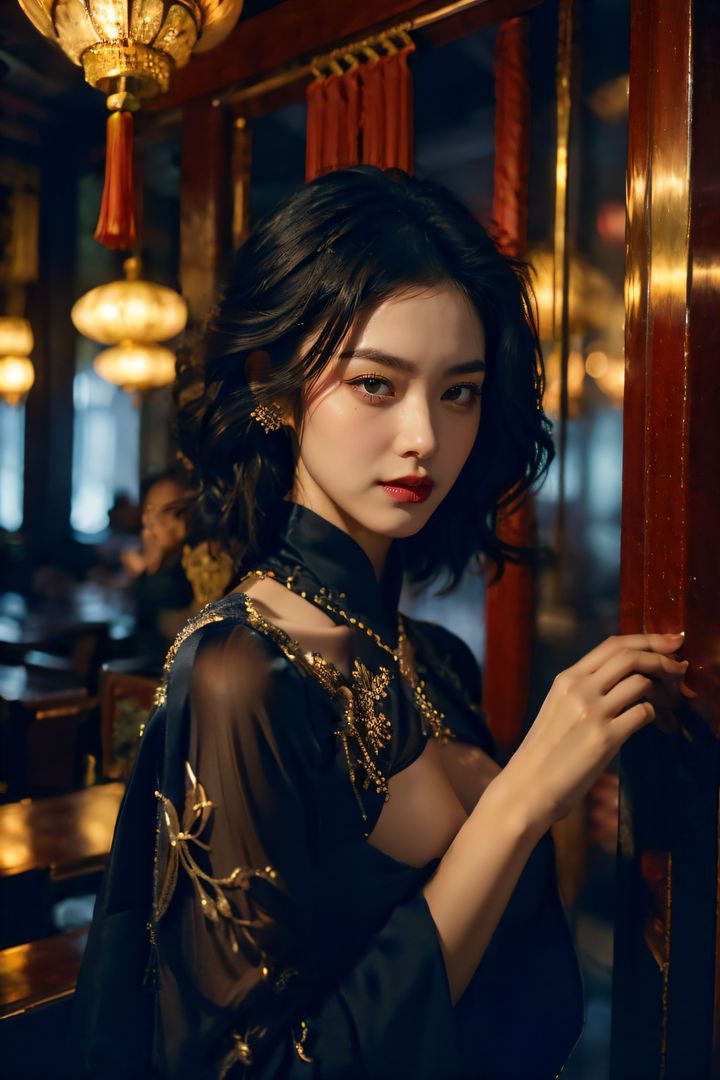 [AI繪畫]極品身材_巨乳.黑絲第11話-最終話