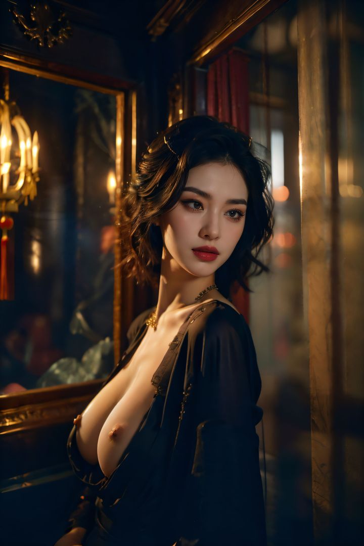 [AI繪畫]極品身材_巨乳.黑絲第11話-最終話