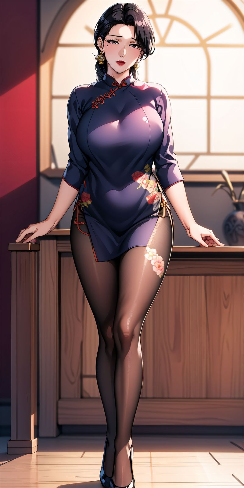 [AI繪畫]美人母親整合肉嫁高柳傢第06話